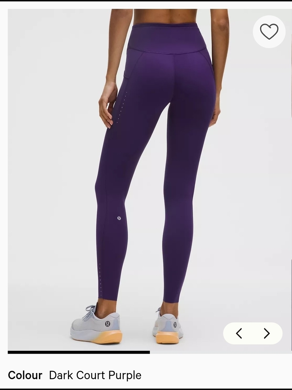 Lululemon Women's Fast and Free High-Rise Tight Size 6 New Dark Court Purple - Picture 7 of 8